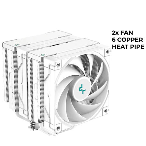 Deepcool AK620 Dual-Tower 2x Fan (White)